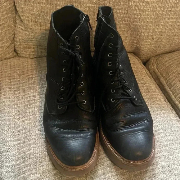 Clark’s Trace Pine leather chunky sole combat boots size 7.5 - Picture 5 of 7